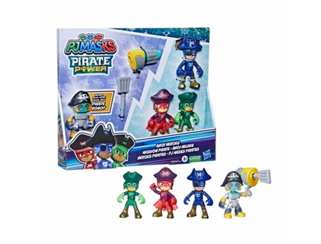 Máscaras Pj Conjunto de Figuras de Poder Pirata (Idade Mínima Recomendada: 3 anos)