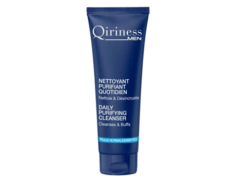 Homens QIRINESS puryfing diário Cleanser-limpeza gel esfoliante para o rosto 125ml
