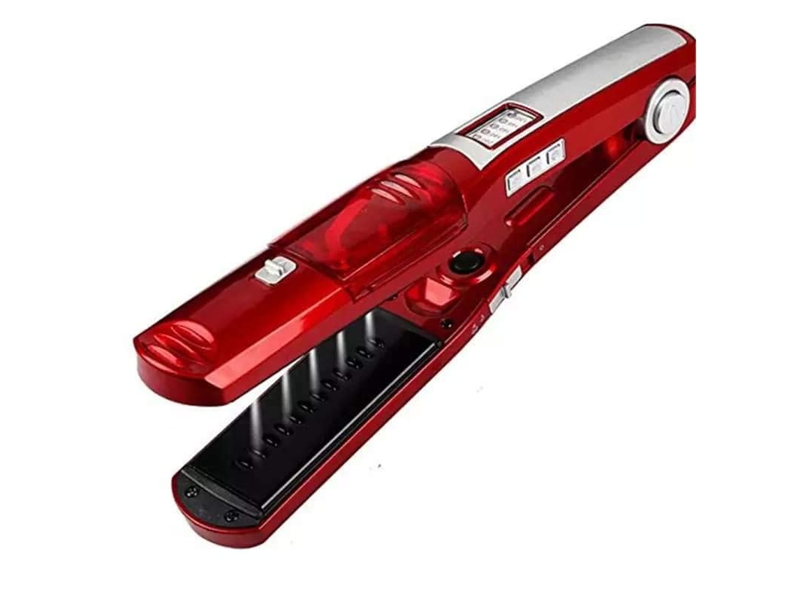 Steam Alisador De Cabelo Controle Temperatura Salão Cabeleireiro Acessório Alisamento Penteado Cor Vermelha Seco Ou Úmido Tech Discount