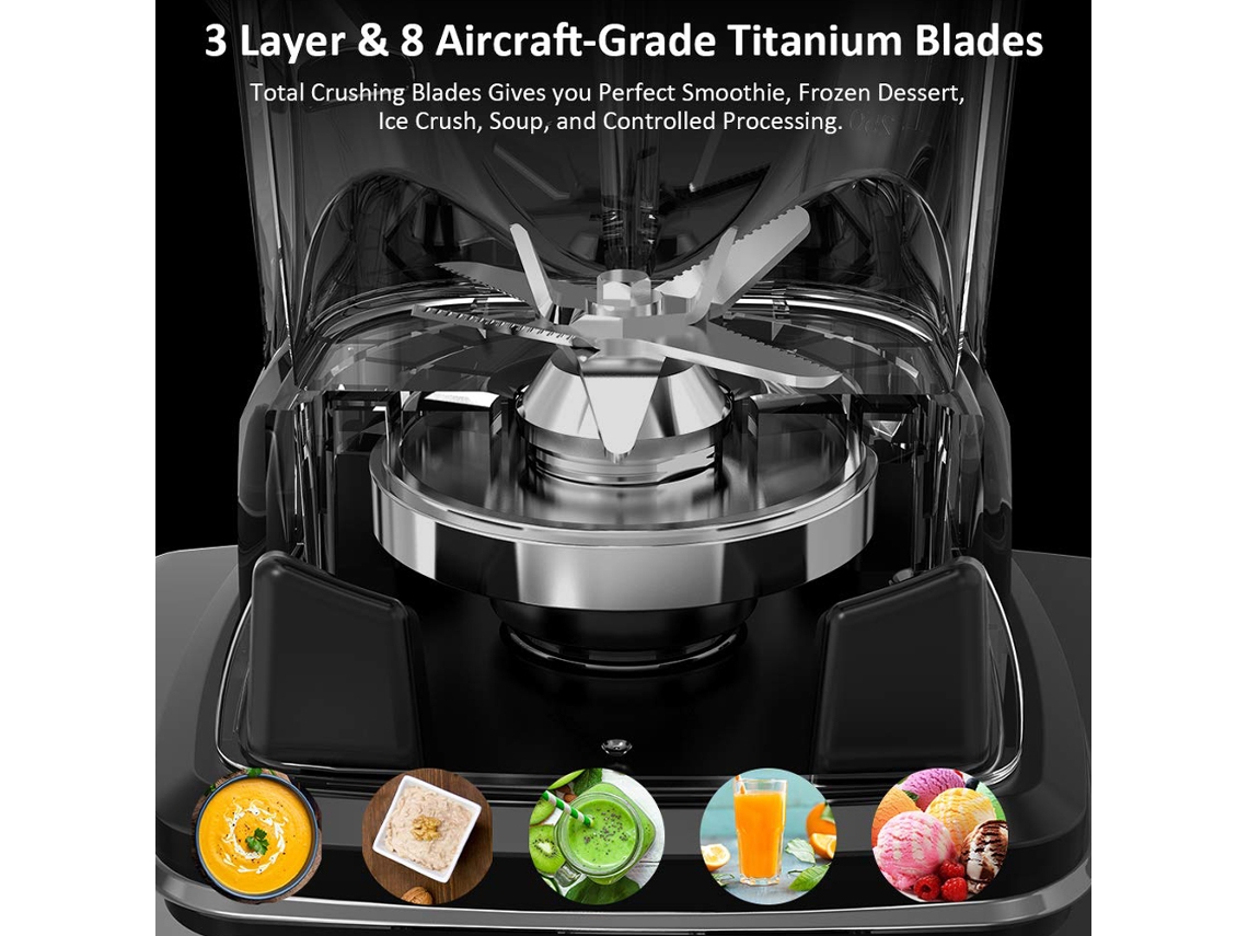 Liquidificador Profissional 2000w com 8 Velocidades e Copo Tritan 2l LAXISCREED