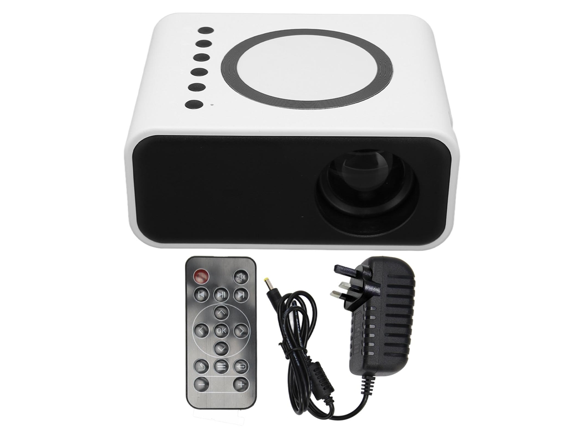Aetheria projetor Portátil Mini Full Hd 1080p Led para Casa e Exterior com Conexão Sem Fio Branco Plug Uk