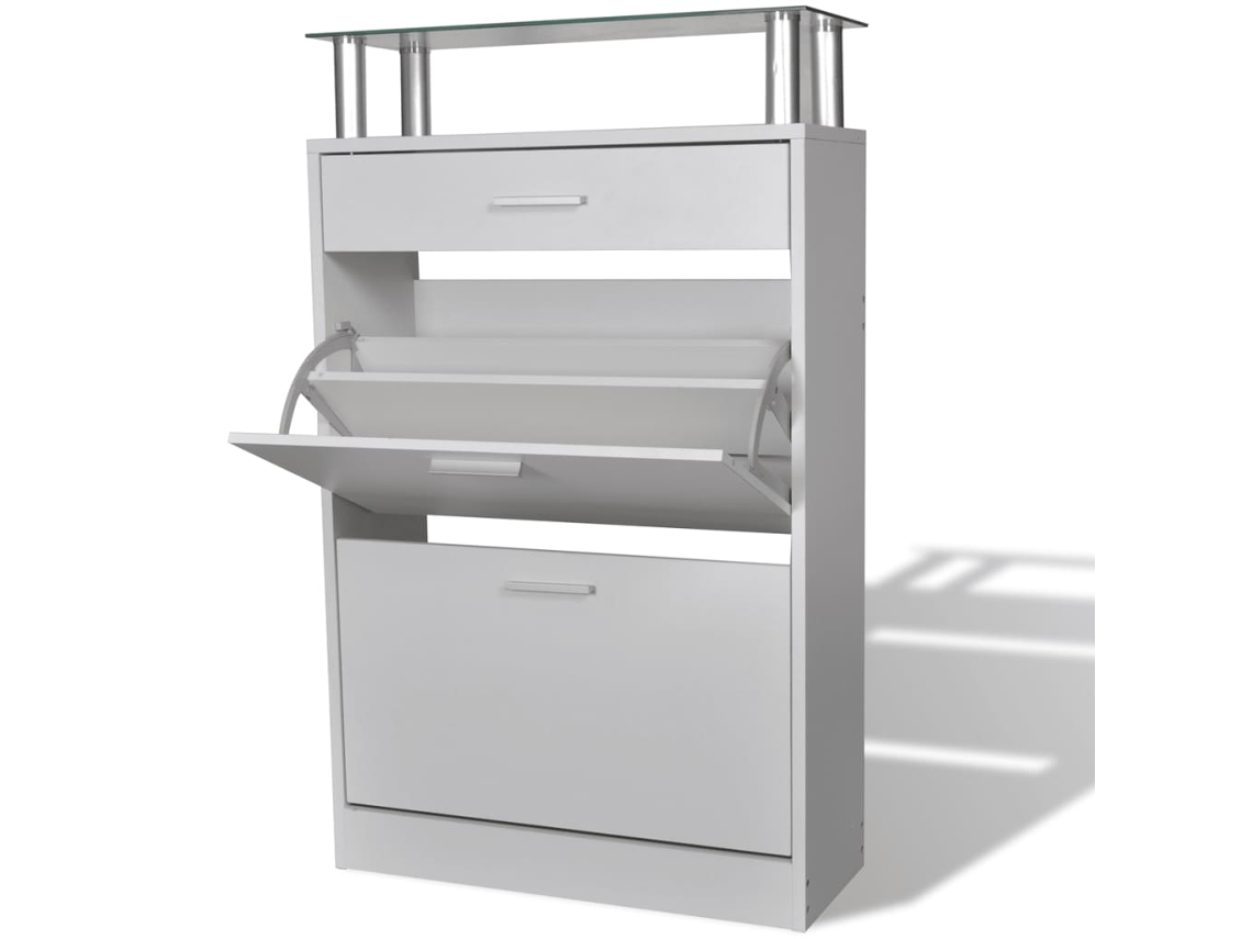 Shoe Cabinet, Shoe Cabinets Vidaxl Branco Madeira (n/a)