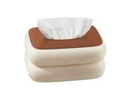 Suporte para papel higiênico estilo creme grande capacidade boca larga multifuncional cor café S/MARCA