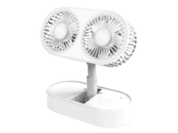 Ventilador De Mesa Dobrável Rotativo Com 3 Velocidades Usb