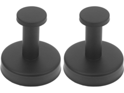 Fomiyes Conjunto De 2-ganchos Parede Em Aço Inoxidável Preto, Resistentes, Para Cozinha E Entrada