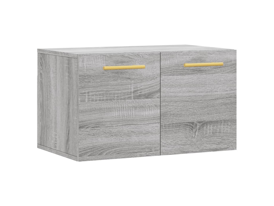 Wall Cabinet, Wall Cabinets Vidaxl Cinzeto Madeira Processada (60 X 36.5 X 35 Cm)