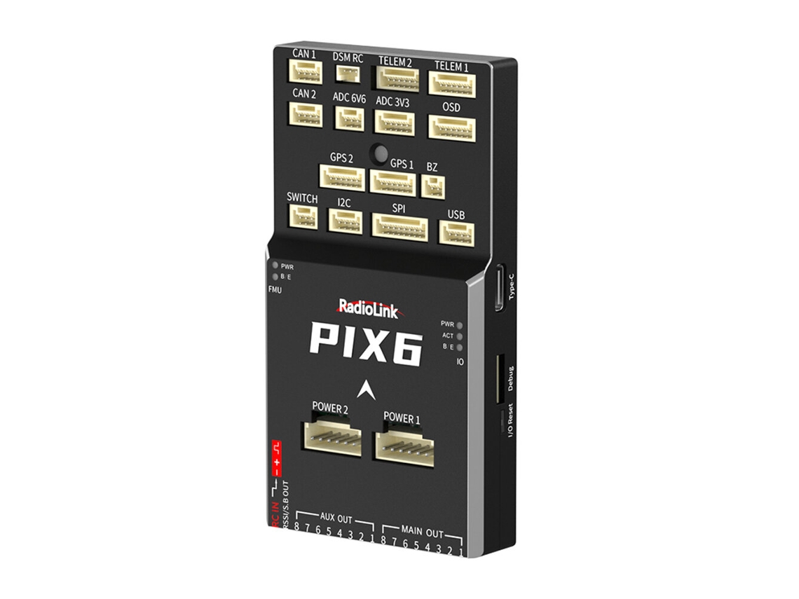 Controlador De Voo De Código Aberto Radiolink Pix6 Com Giroscópio Duplo Integrado E Suporte Ardupilot Para Drone Multirrotor Rc, Avião, Helicóptero, C