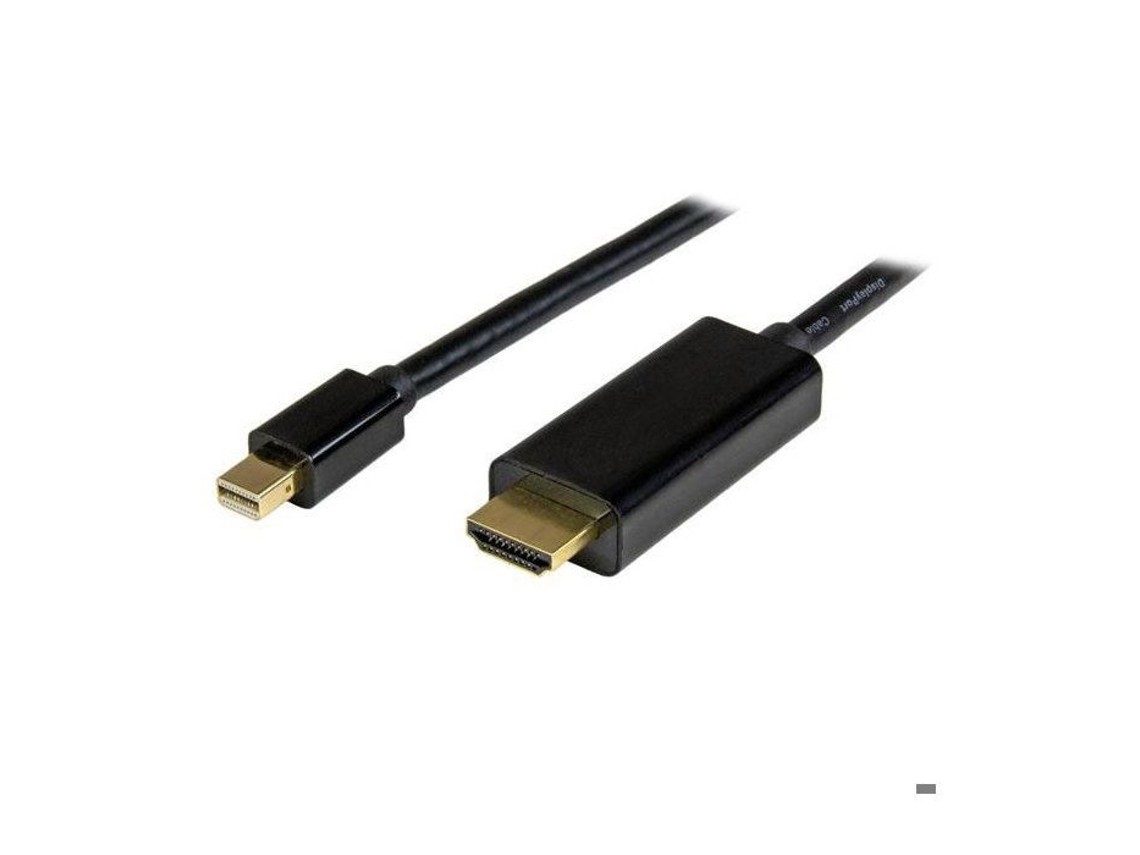 Lurelia Cabo Adaptador Mini Displayport Para Hdmi 4k 1 M Macho Para Macho Preto, Áudio