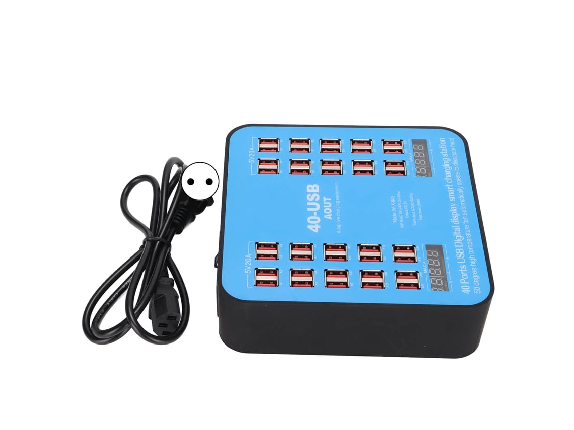 Estação de carregamento USB com 40 portas, 200W EOOCOO