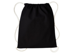 Mochila de Ginástica com Cordão Nutshell, Preta/natural, Tamanho Único BRILVIBERA