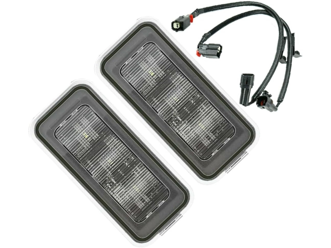 Kit De Iluminação, Material Abs E Acrílico, 1 Par, Ampla Direção De Luz