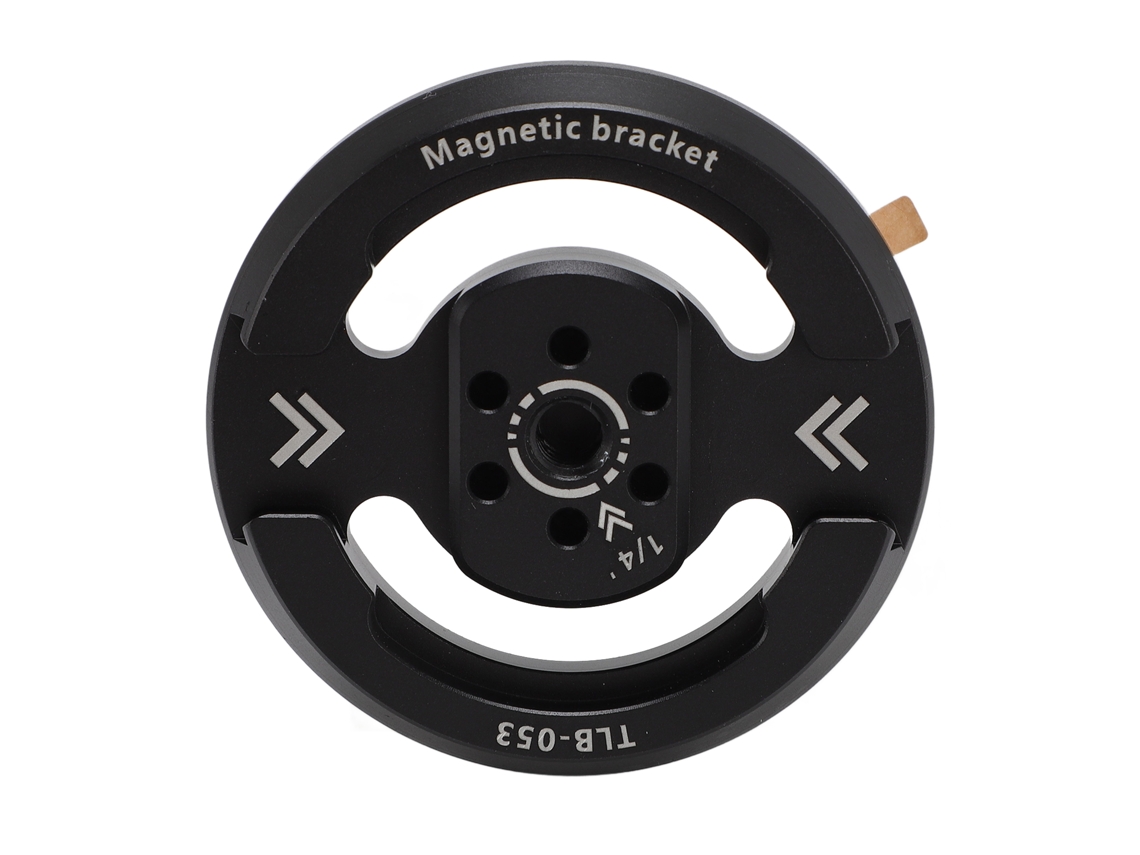 Magnetic Phone Tripod Mount Adapter 1/4in Thread Circle Shape Phone Tripod Mount Adapter LAXISCREED