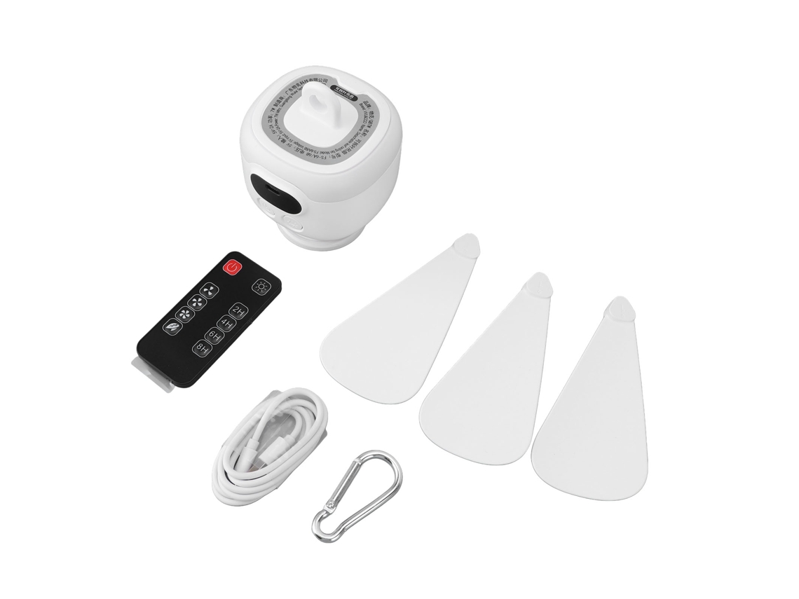 Ventilador Camping Recarregável 8000mah Lâmina Removível