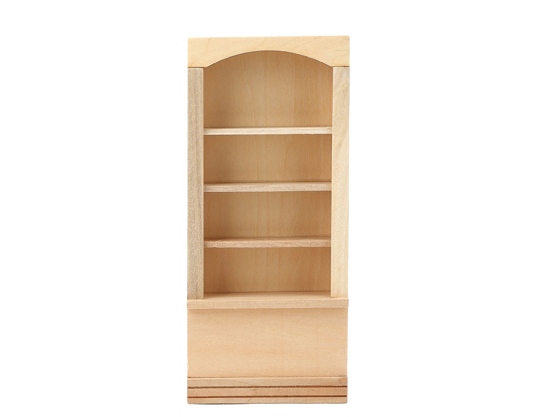 Mali estante de Livros de Madeira para Casinha de Bonecas 1:12 Diy Acessório Móvel