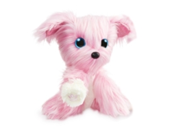 Mali brinquedo de Pelúcia Cachorro Rosa de Banho e Higiene com Surpresa para Crianças