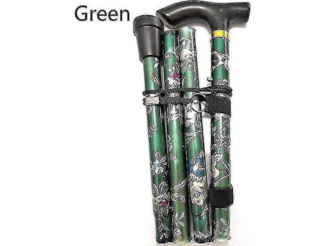 Bengala Dobrável Ajustável Alumínio Floral Caminhada Floral Para Caminhada Camping Durable Mobility Aid