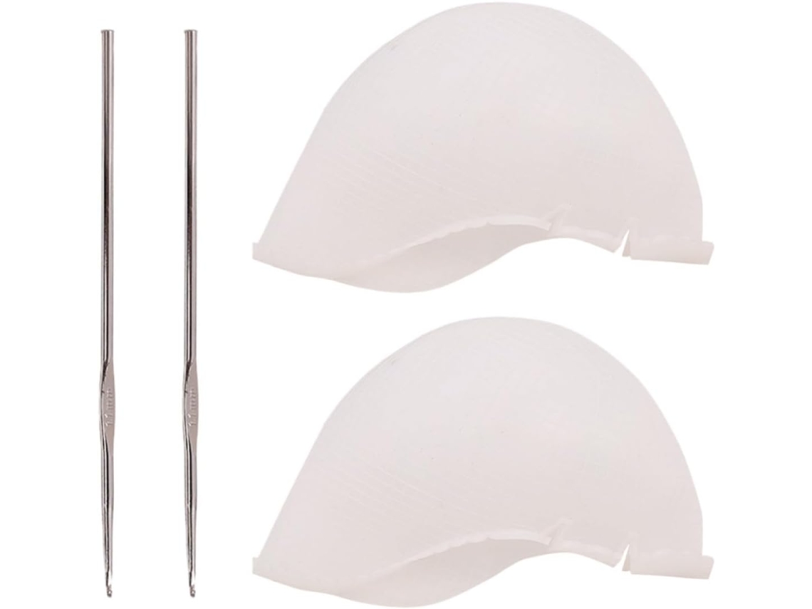 Touca De Silicone Para Tingir Cabelo (2 Conjuntos)