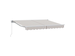 Conjunto 1 Toldo Retrátil Vidaxl Branco Poliéster (3 X 2,5 M)