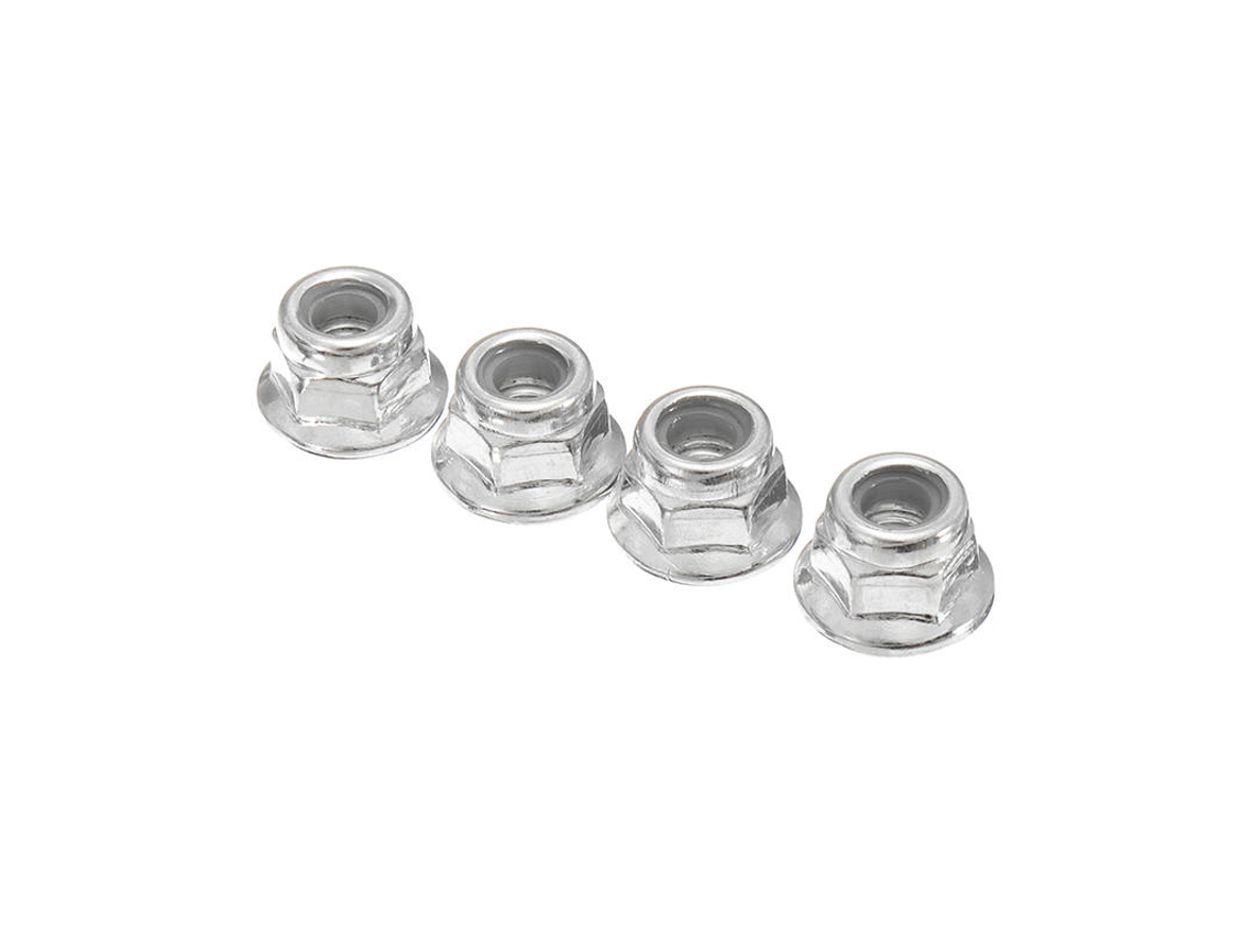 Conjunto de 4 Porcas de Bloqueio Cromadas para Automóvel Rc 9125 1/10, Peças Nº 25 wj02 MDUG