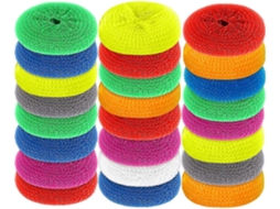Esponjas de plástico para pratos, esponjas de plástico para panelas, esponjas de nylon