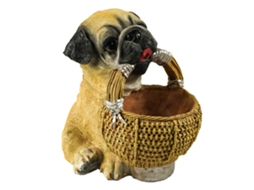 Vaso de flores pequeno para cachorro, em resina, ideal para suculentas, decoração de casa e jardim, perfeito para presente de Natal.