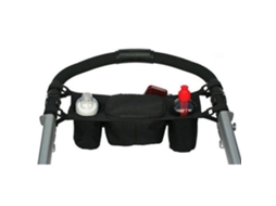 Suporte para Copo e Garrafa em Carrinho de Bebê, Preto AQUAFORGE