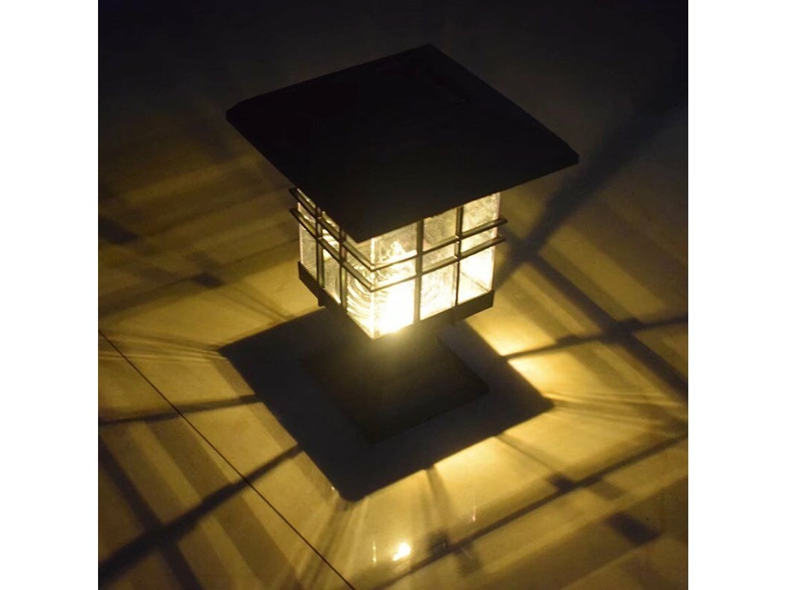 Luminária Solar em Formato de Estigma para Exterior, Decorativa para Parede, Jardim, Gramado e Outras Áreas com Luz Quente AQUAFORGE
