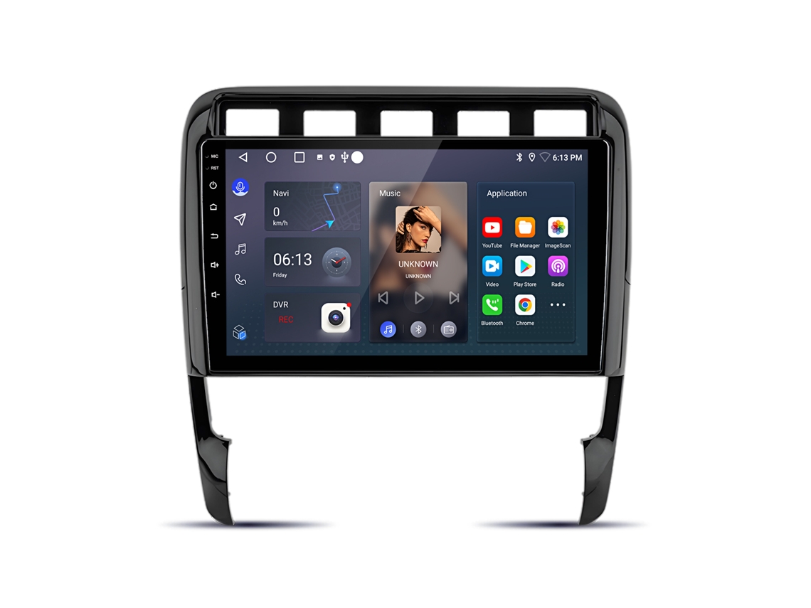 Autorádio Android Para Carro Com Tela 2gb+64gb Porsche Cayenne 1 9pa 2002-2010 Carplay Sem Fios Gps Swc Controlo