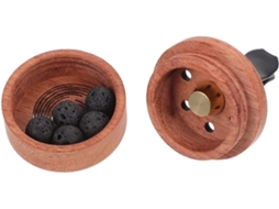 Difusor De Fragrâncias Decorativo Em Madeira De Faia Vermelha, Aromas De Chama Para Carro, Acessório Natural Para Carro.