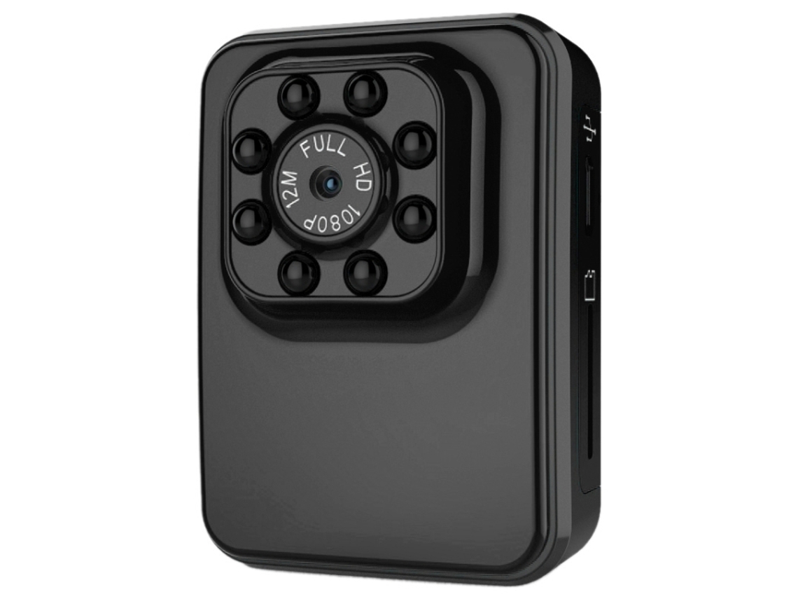 Halinuia Mini Câmera De Ação 1080p 2mp 120 Graus Visão Noturna Detecção De Movimento