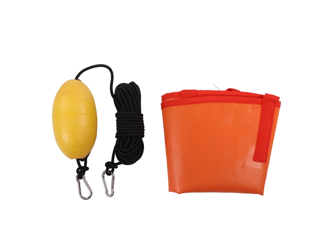 Kit De Âncora De Deriva Para Barco E Kayak Com Saco De Deriva Âncora Drogue Em Laranja