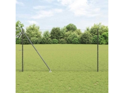 Vidaxl Cerca Hexagonal Com Poste 100 X 1,5 M Aço Revestido De Pvc