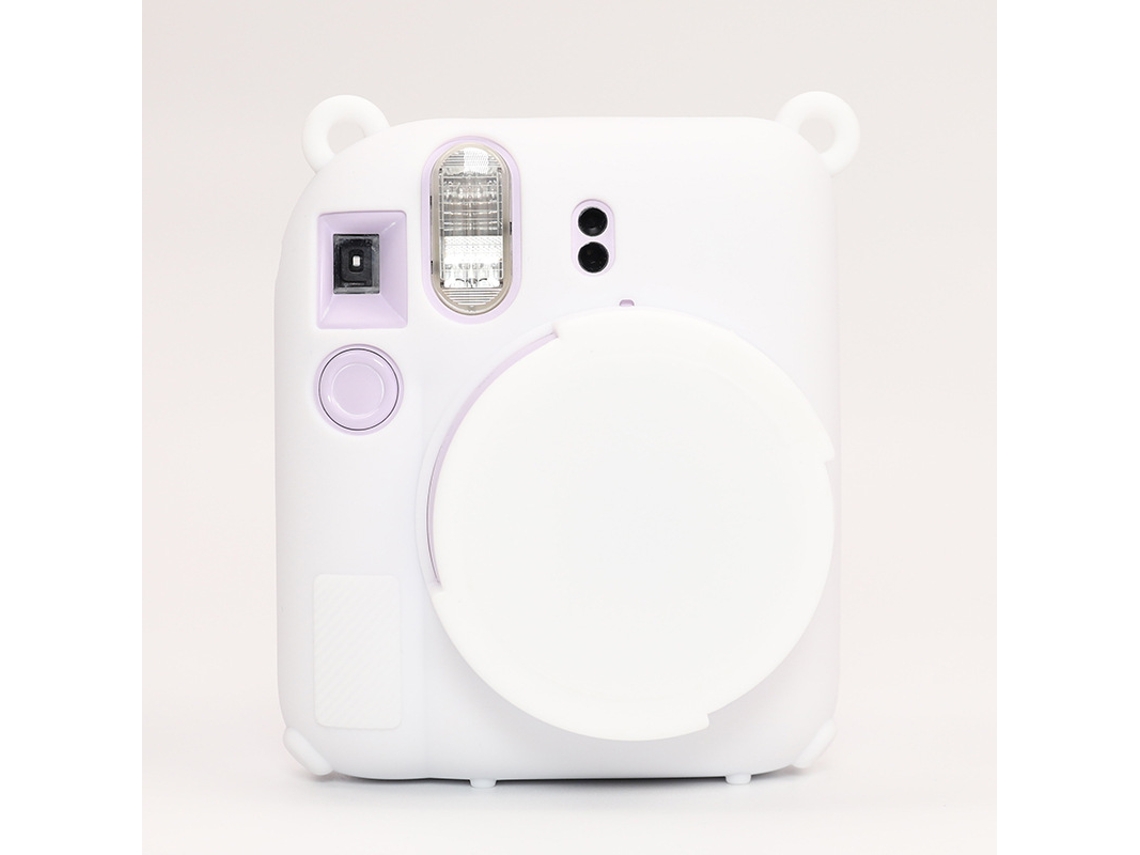 Capa para Fujifilm Instax Mini 12 Capa de Silicone para Câmera CUICH (branca)