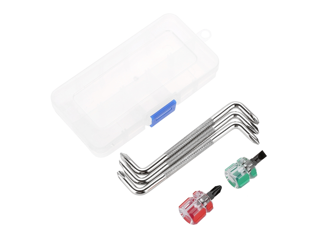 Conjunto Mini Chave Phillips Magnética para Espaços Estreitos