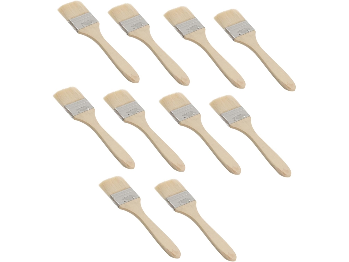 Conjunto De 10 Pincéis Profissionais Para Pintura A Óleo E Verniz.
