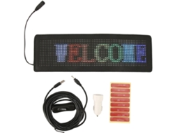 Letreiro Led Para Carro, Display Rgb Programável Com Controle Por Aplicativo Para Publicidade Em Lojas E Bares, 28, 5x