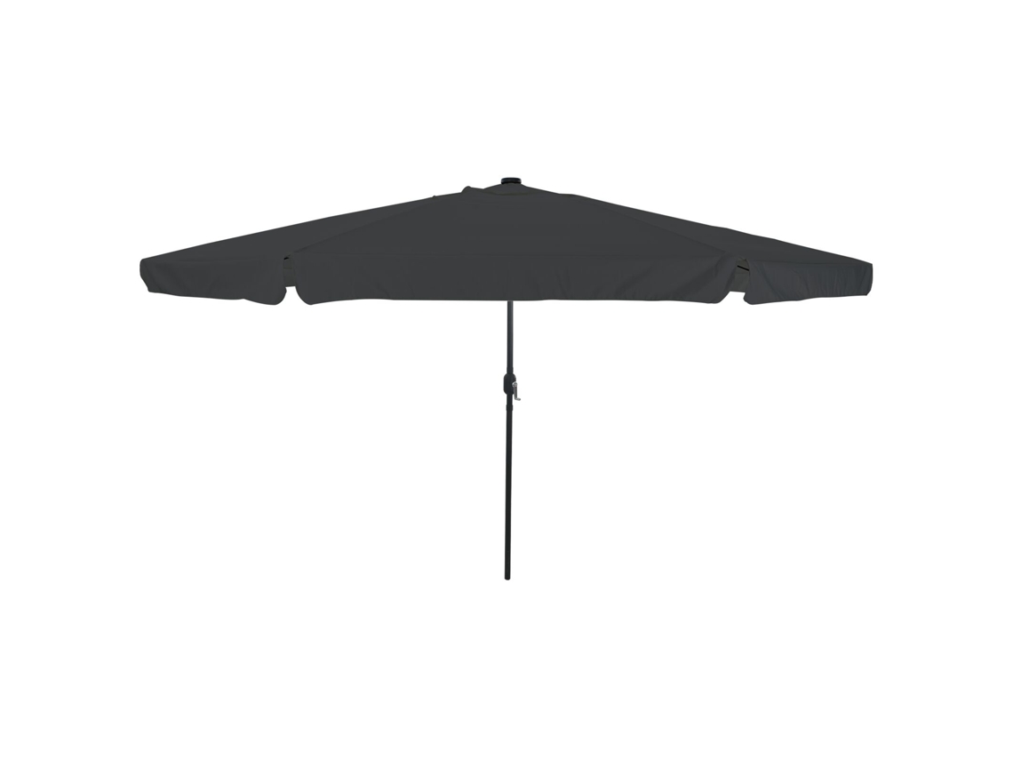 Conjunto 1 Guarda-sol De Jardim Vidaxl Antracite Poliéster (395 X 395 X 245 Cm)