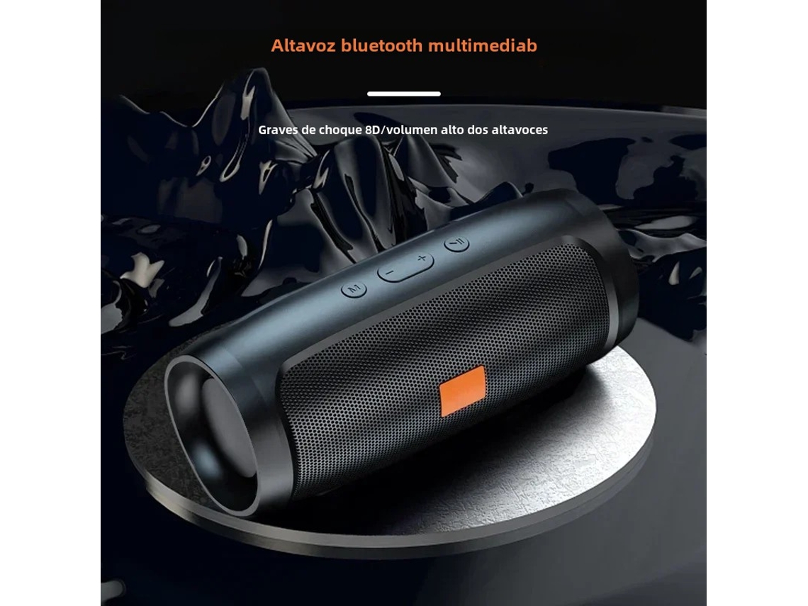 Caixa de Som Bluetooth com Dois Alto falantes, Estéreo para Uso Externo. MDUG
