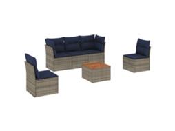 Garden Sofa Set, Garden Sofa Sets Vidaxl Cinzeto Rattan / Vime (n/a)