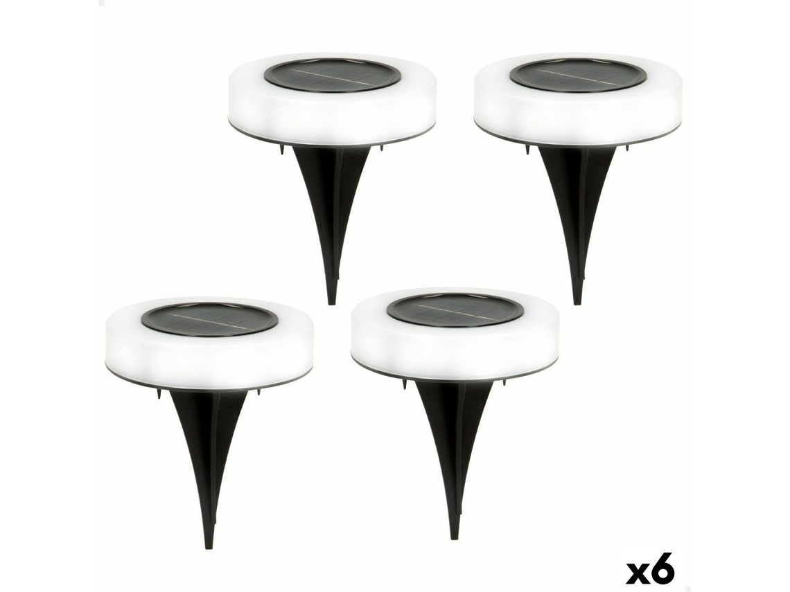 Conjunto de Estacas Solares de Jardim AKTIVE 4 Peças Abs 10,5 X 12,5 X 10,5 Cm 6 Unidades
