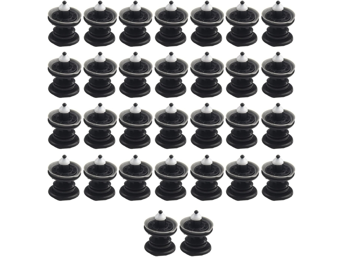 Conjunto De 30 Presilhas Para Painel Porta Interno, Fixadores De Pressão, Pinos De Moldagem Nylon, Rebites De Plástico