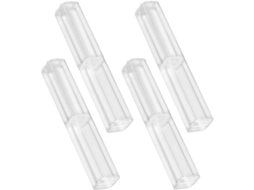 Estojo Pequeno E Transparente Para Canetas, Kit De 4 Peças, Caixa Quadrada Para Guardar Lápis E Canetas, Material Leve