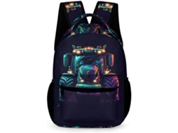 Mochila Escolar Com Estampa De Lobo Para Meninos E Meninas A Partir 6 Anos, Ideal Lazer Viagens.