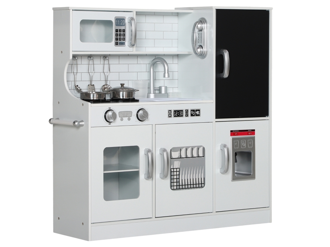 Cozinha Telefone Quadro Negro Micro ondas Fogão Pia Máquina Gelo 3 8 Anos Branca VELTRIX
