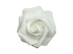 Luz De Corda Com Rosas De Espuma Artificial Decorativa Branca