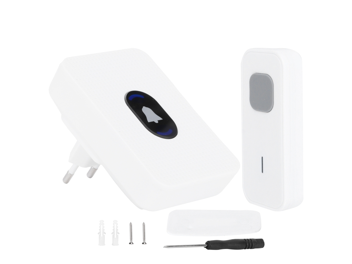 Laxiscreed Campainha Sem Fio De Tensão Ampla E 55 Toques Ajustáveis, Ideal Para Sua Casa