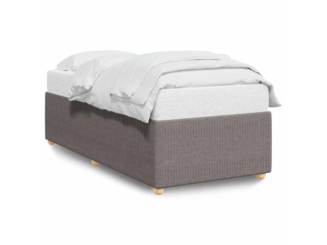 Estrutura Cama Tecido Cinza Acastanhado MAISON EXCLUSIVE (100x200 cm)