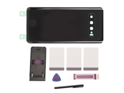 CUBIERTA TRASERA DE CRISTAL, PARA GALAXY S24, COM LENTE DE CÁMERA PREINSTALADA E HERRAMIENTAS, NEGRO S/MARCA