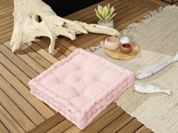 Almofada de Chão LEFFET PAPILLON Chão Kala Terracota Algodão Laranja (50x50X10cm)