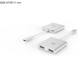 Hub Mitsai Usb-C 3Em1 Usbc+2 Usb3.0